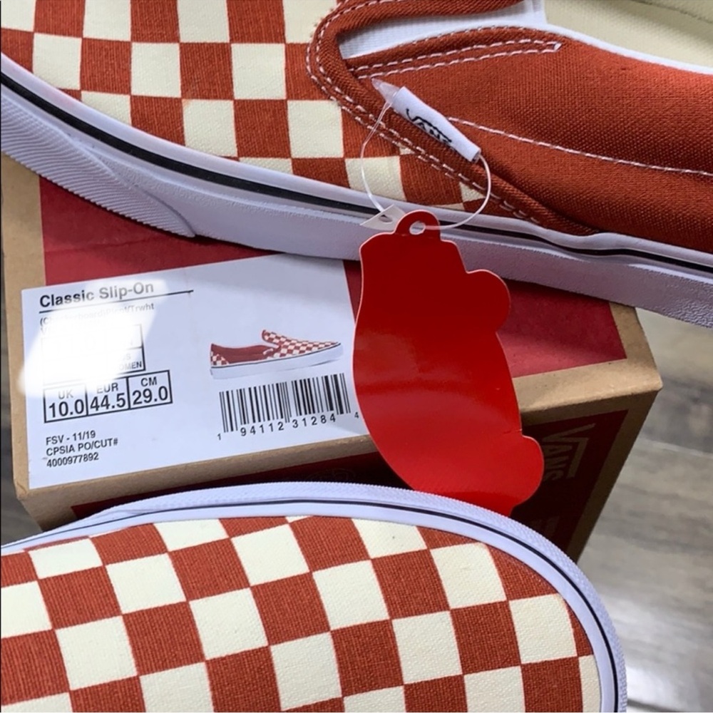 ••VANS CLASSIC SLIP-ON Checkerboard PicntTrWhite WMN - Picture 15 of 16